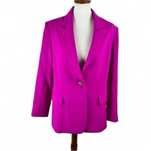 Saint Art NWT Hot Pink Oversized Blazer Size L Made in USA Clueless Mean Girls
